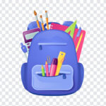 School Bagpack Clipart, School Bagpack, School Bagpack Clipart PNG, School, PNG Images, Transparent Files, png free, png file,