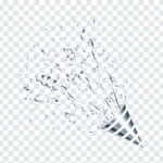 Silver Party Popper, Silver Party, Silver Party Popper PNG, Silver, Party Popper, Party Popper PNG, PNG Images, Transparent Files, png free, png file,