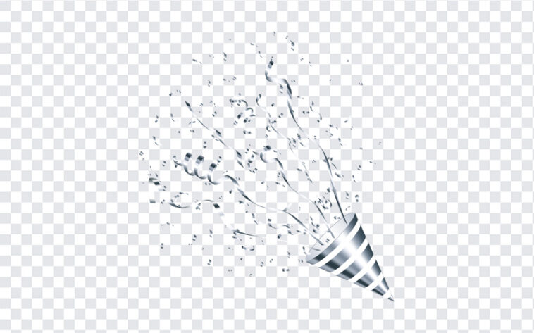 Silver Party Popper, Silver Party, Silver Party Popper PNG, Silver, Party Popper, Party Popper PNG, PNG Images, Transparent Files, png free, png file,