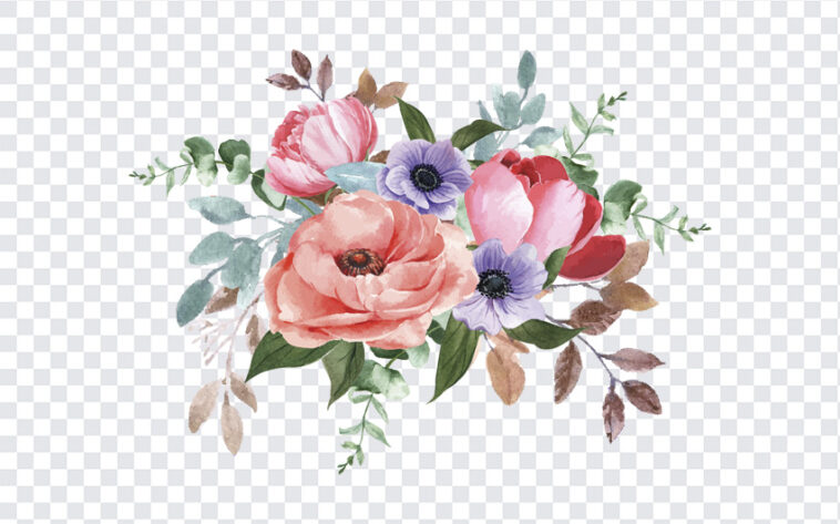 Watercolor Floral, Watercolor, Watercolor Floral Clipart, Floral Clipart, Floral, PNG Images, Transparent Files, png free, png file,