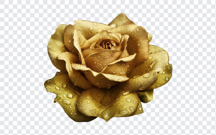 Gold Rose Flower, Gold Rose, Gold Rose Flower PNG, Gold, Flower PNG, Flowers, PNG, PNG Images, Transparent Files, png free, png file,