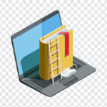 Laptop with a Book, Laptop with a, Laptop with a Book PNG, Laptop with, PNG, PNG Images, Transparent Files, png free, png file,