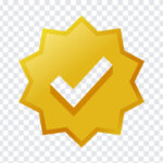 Twitter Verified Badge Gold, Twitter Verified Badge, Twitter Verified Badge Gold SVG, Twitter Verified, Elon Musk, Twitter, PNG, PNG Images, Transparent Files, png free, png file,