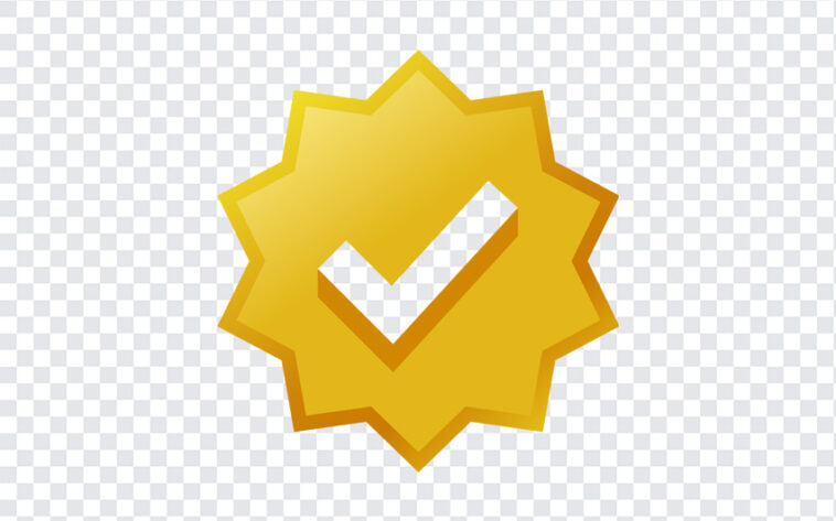 Twitter Verified Badge Gold, Twitter Verified Badge, Twitter Verified Badge Gold SVG, Twitter Verified, Elon Musk, Twitter, PNG, PNG Images, Transparent Files, png free, png file,