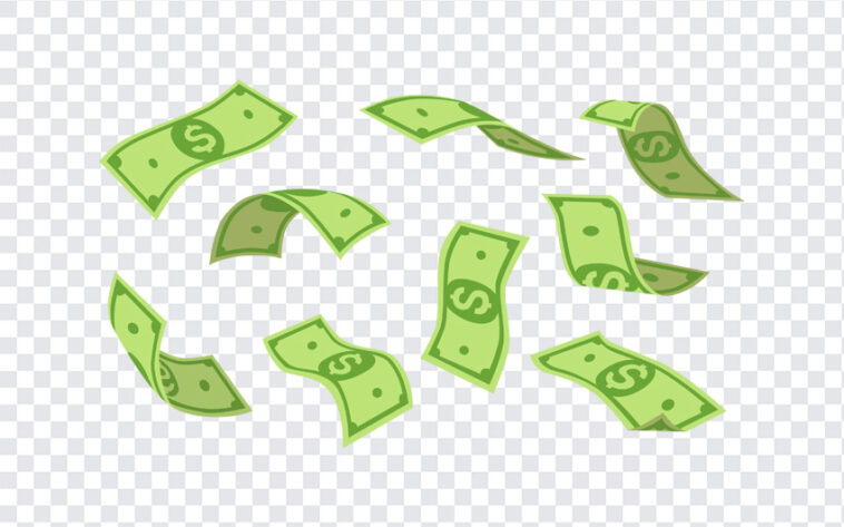 Flying Dollars, Flying, Flying Dollars PNG, Dollars PNG, Vector Dollars, USD, PNG, PNG Images, Transparent Files, png free, png file,