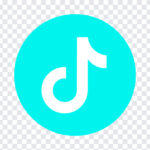 Tiktok Logo, Tiktok, Tiktok Logo Cyan, PNG, PNG Images, Transparent Files, png free, png file,