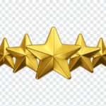 3D, 5 Stars, 3D Stars, Stars, Five Stars, Five Star Review, Star PNG, 3D Stars PNG, PNG, PNG Images, Transparent Files, png free, png file,