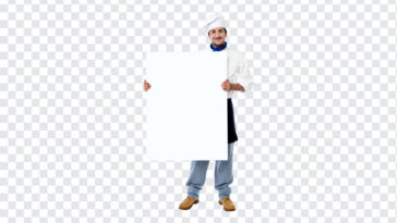 Chef Holding a Blank Banner, Chef Holding a Blank, Chef Holding a Blank Banner PNG, Chef PNG, PNG, PNG Images, Transparent Files, png free, png file,