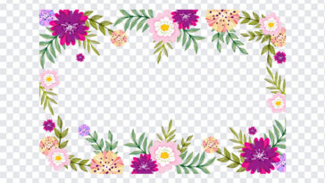 Floral Border, Floral, Floral Border PNG, Border PNG,s PNG, PNG Images, Transparent Files, png free, png file, Free PNG, png download,