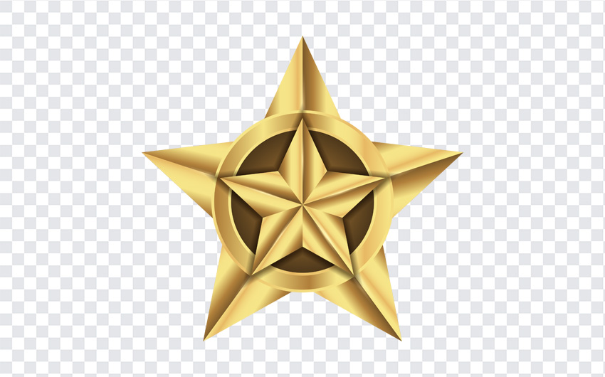 Gold Star PNG Transparent Images Free Download, Vector Files