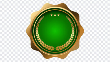 Green Badge, Green, Green Badge PNG, Badge PNG, Green Gold Badge PNG, PNG, PNG Images, Transparent Files, png free, png file,