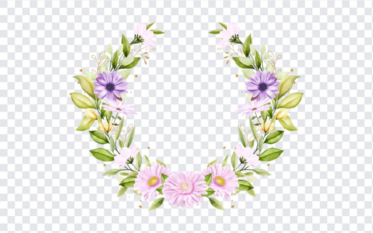 Hand Painted Floral Wreath, Hand Painted Floral, Hand Painted Floral Wreath PNG, Hand Painted, Floral Wreath PNG, Floral Wreath, PNG, PNG Images, Transparent Files, png free, png file, Free PNG, png download,