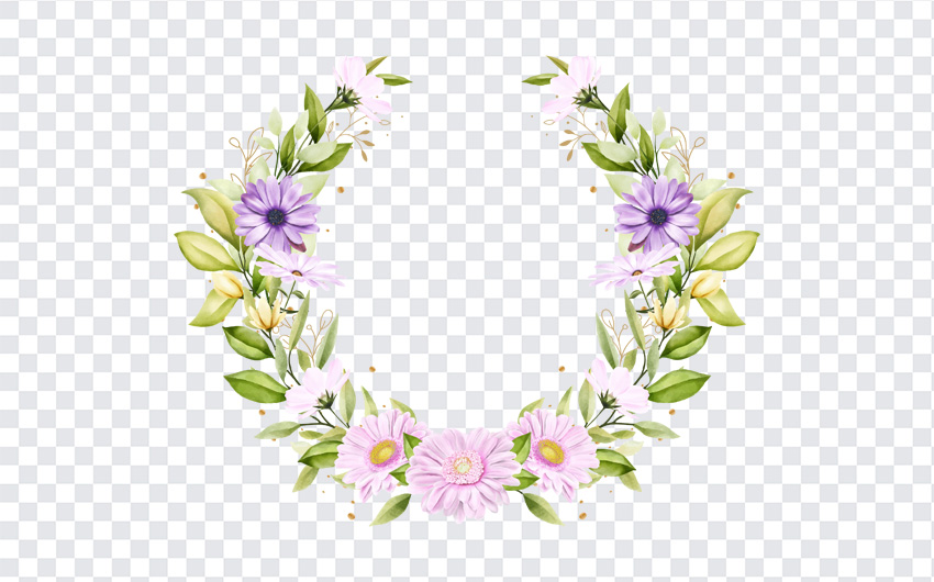 Hand Painted Floral Wreath, Hand Painted Floral, Hand Painted Floral Wreath PNG, Hand Painted, Floral Wreath PNG, Floral Wreath, PNG, PNG Images, Transparent Files, png free, png file, Free PNG, png download,