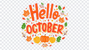 Hello October Text, Hello October, Hello October Text PNG, October Text, October, Month, Hello, PNG, PNG Images, Transparent Files, png free, png file, Free PNG, png download,