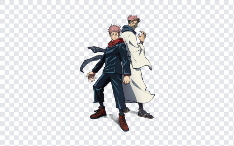 Jujutsu Kaisen Yuji Itadori and, Jujutsu Kaisen Yuji Itadori, Jujutsu Kaisen Yuji Itadori and Sukuna, Jujutsu Kaisen Yuji, Anime PNG, Anime, Japan, PNG, PNG Images, Transparent Files, png free, png file, Free PNG, png download,