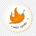 Spicy Hot Level, Spicy Hot, Spicy Hot Level Badge, Spicy, PNG, PNG Images, Transparent Files, png free, png file,