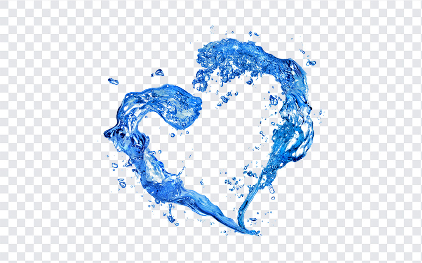 Water Heart, Water, Water Heart PNG, Heart PNG, Heart, PNG, PNG Images, Transparent Files, png free, png file,
