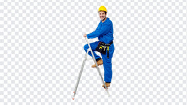 Worker on Ladder, Handyman PNG, Worker on Ladder PNG, Worker, PNG, PNG Images, Transparent Files, png free, png file, Free PNG, png download,