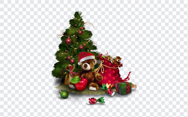 Christmas Tree with Teddy Bear, Christmas Tree with Teddy, Christmas Tree with Teddy Bear PNG, Christmas Tree PNG, PNG, PNG Images, Transparent Files, png free, png file, Free PNG, png download,