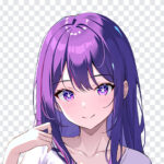 Dark Purple Hair Eyes Hoshino Anime Girl, Dark Purple Hair Eyes Hoshino Anime, Dark Purple Hair Eyes Hoshino Anime Girl PNG, Dark Purple Hair Eyes Hoshino, Anime Girl PNG, Anime, Anime Girl, PNG, PNG Images, Transparent Files, png free, png file, Free PNG, png download,