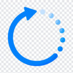 Loading, Arrow, Loading Arrow, Arrow PNG, Blue Arrow, Return Arrow, PNG, PNG Images, Transparent Files, png free, png file, Free PNG, png download,