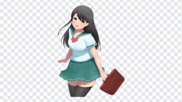 School Anime Girl, School Anime, School Anime Girl PNG, School Anime Girl PNG, PNG, PNG Images, Transparent Files, png free, png file, Free PNG, png download,