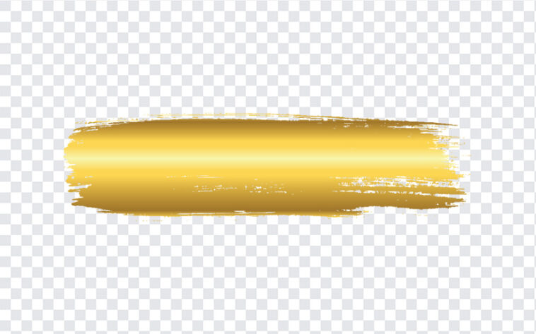 Gold Brush Stroke PNG Transparent Images Free Download, Vector Files