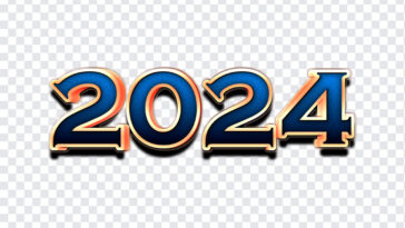 2024 New, 2024, 2024 New Year, Blue, Blue 2024 PNG, PNG Images, Transparent Files, png free, png file, Free PNG, png download,