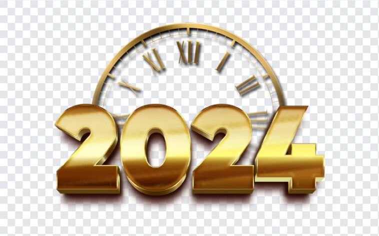 2024 New Year Clock, 2024 New Year, 2024 New Year Clock PNG, 2024, PNG, PNG Images, Transparent Files, png free, png file, Free PNG, png download,