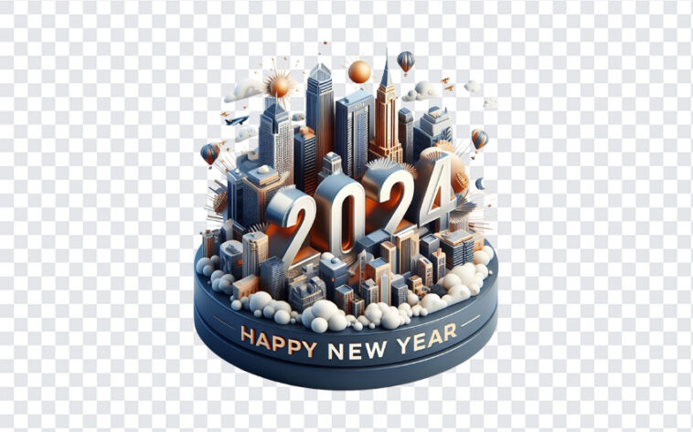 3D Happy New Year City, 3D Happy New Year, 3D Happy New Year City PNG, Happy New Year City PNG, 3D City, Urban New Year, PNG, PNG Images, Transparent Files, png free, png file, Free PNG, png download,