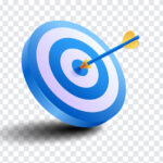 Bullseye, Bullseye PNG, Blue Color, Blue, Arrow, Target PNG, PNG, PNG Images, Transparent Files, png free, png file, Free PNG, png download,
