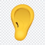 Ear Emoji, Ear, Ear Emoji PNG, iOS Emoji, iphone emoji, Emoji PNG, iOS Emoji PNG, Apple Emoji, Apple Emoji PNG, PNG, PNG Images, Transparent Files, png free, png file, Free PNG, png download,