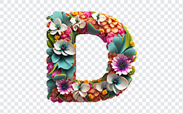 Floral Letter D, Floral Letter, Floral Letter D PNG, Floral, Floral Letters PNG, Alphabet PNG, Floral Alphabet Transparent Floral Letters, PNG, PNG Images, Transparent Files, png free, png file, Free PNG, png download,