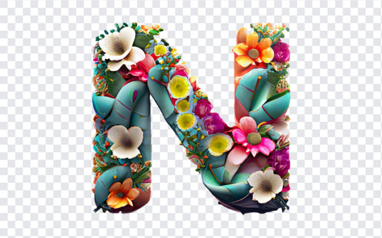 Floral Letter N, Floral Letter, Floral Letter N PNG, Floral, Floral Letters PNG, Alphabet PNG, Floral Alphabet Transparent Floral Letters, PNG, PNG Images, Transparent Files, png free, png file, Free PNG, png download,
