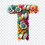 Floral Letter T, Floral Letter, Floral Letter T PNG, Floral, Floral Letters PNG, Alphabet PNG, Floral Alphabet Transparent Floral Letters, PNG, PNG Images, Transparent Files, png free, png file, Free PNG, png download,