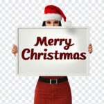 Girl Holding Merry Christmas Board, Girl Holding a board, Christmas PNG, Merry Christmas, PNG, PNG Images, Transparent Files, png free, png file, Free PNG, png download,