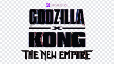 Godzilla x Kong The New Empire logo, Godzilla x Kong PNG, Gozdilla PNG, King Kong PNG, Monsterverse, PNG, PNG Images, Transparent Files, png free, png file, Free PNG, png download,