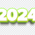 Green and White 2024, Green and White, Green and White 2024 PNG, New Year Images, New Year Text, 2024 Year, PNG, PNG Images, Transparent Files, png free, png file, Free PNG, png download,
