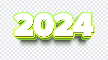 Green and White 2024, Green and White, Green and White 2024 PNG, New Year Images, New Year Text, 2024 Year, PNG, PNG Images, Transparent Files, png free, png file, Free PNG, png download,