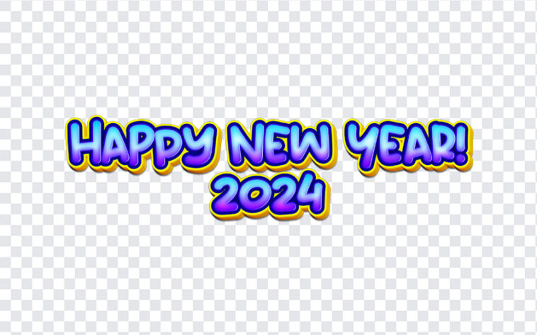 Happy New Year 2024, Happy New Year, Happy New Year 2024 PNG, PNG, PNG Images, Transparent Files, png free, png file, Free PNG, png download,