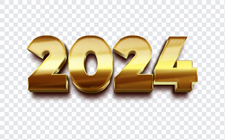 Metallic Gold 2024 New Year, Metallic Gold 2024, Metallic Gold 2024 New Year PNG, Metallic Gold 2024, New Year PNG, 2024 New Year PNG, 3D Gold 2024 New Year, PNG, PNG Images, Transparent Files, png free, png file, Free PNG, png download,