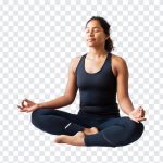 A Female Doing Yoga PNG, Yoga PNG, Meditating PNG, Girl Meditating PNG, Lifestyle, Calm, PNG, PNG Images, Transparent Files, png free, png file, Free PNG, png download,