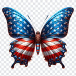 American Flag Butterfly, American Flag, American Flag Butterfly PNG, American, USA Flag Butterfly, PNG, PNG Images, Transparent Files, png free, png file, Free PNG, png download,