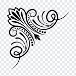 Corner Element, Corner, Corner Element PNG, Floral Corner Border, Border PNG, PNG, PNG Images, Transparent Files, png free, png file, Free PNG, png download,