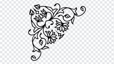 Floral Corner Border, Floral Corner, Floral Corner Border PNG, Floral, PNG, PNG Images, Transparent Files, png free, png file, Free PNG, png download,
