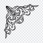 Floral Corner Border, Floral Corner, Floral Corner Border PNG, Floral, Corner Border PNG, Border PNG, PNG, PNG Images, Transparent Files, png free, png file, Free PNG, png download,