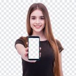 Girl Holding A Mobile, Girl Holding A, Girl Holding A Mobile PNG, Girl Holding, PNG, PNG Images, Transparent Files, png free, png file, Free PNG, png download,