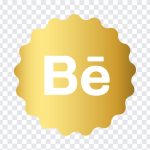 Gold Behance Icon, Gold Behance, Gold Behance Icon PNG, Social Media, Social Media Icons, Behance Icon PNG, Icons, Gold, PNG, PNG Images, Transparent Files, png free, png file, Free PNG, png download,