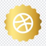 Gold Dribble Icon, Gold Dribble, Gold Dribble Icon PNG, Gold, Dribble Icon PNG, Dribble Icon, PNG, PNG Images, Transparent Files, png free, png file, Free PNG, png download,