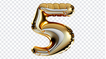 Gold Foil Balloon Number 5, Gold Foil Balloon Number, Gold Foil Balloon Number 5 PNG, Gold Foil Balloon, Balloon Number 5 PNG, Number 5 PNG, PNG, PNG Images, Transparent Files, png free, png file, Free PNG, png download,